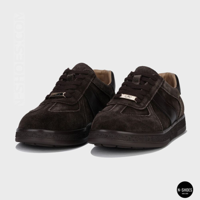 Женские коричневые замшевые кеды Allsy 210785 Lonza 212648 Alfi Brown 9227-30-500 brown 6210 в