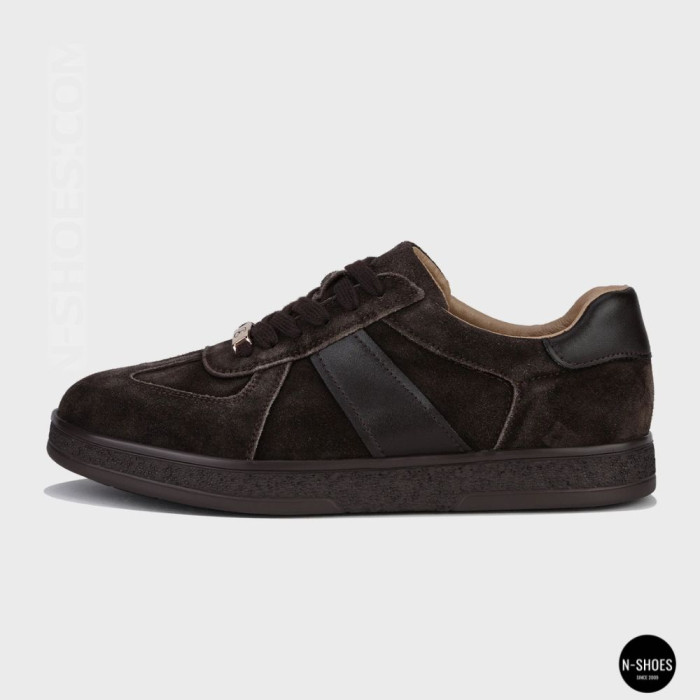 Женские коричневые замшевые кеды Allsy 210785 Lonza 212648 Alfi Brown 9227-30-500 brown 6210 в