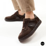 Женские коричневые замшевые кеды Allsy 210785 Lonza 212648 Alfi Brown 9227-30-500 brown 6210 в стиле Maison Margiela