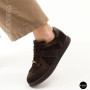 Женские коричневые замшевые кеды Allsy 210785 Lonza 212648 Alfi Brown 9227-30-500 brown 6210 в стиле Maison Margiela