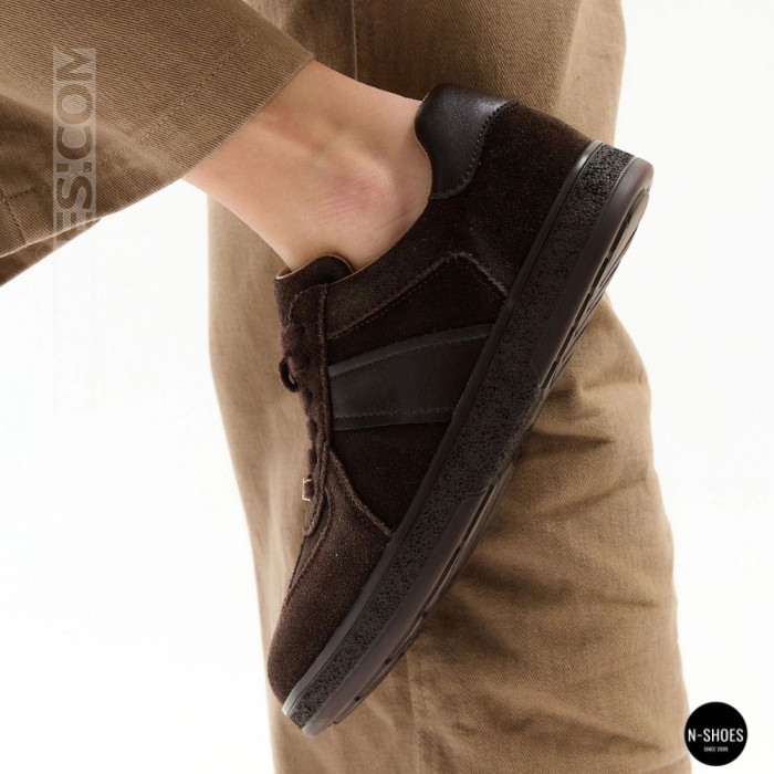 Женские коричневые замшевые кеды Allsy 210785 Lonza 212648 Alfi Brown 9227-30-500 brown 6210 в