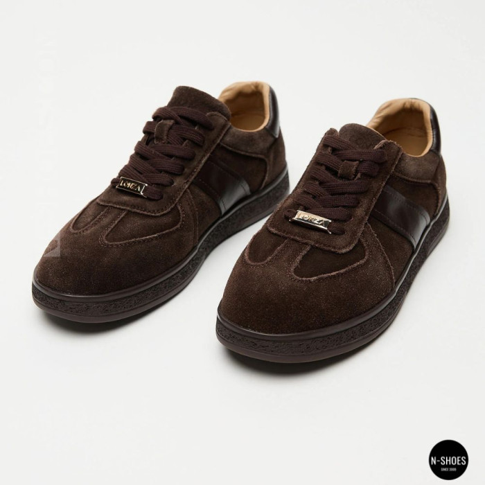 Женские коричневые замшевые кеды Allsy 210785 Lonza 212648 Alfi Brown 9227-30-500 brown 6210 в