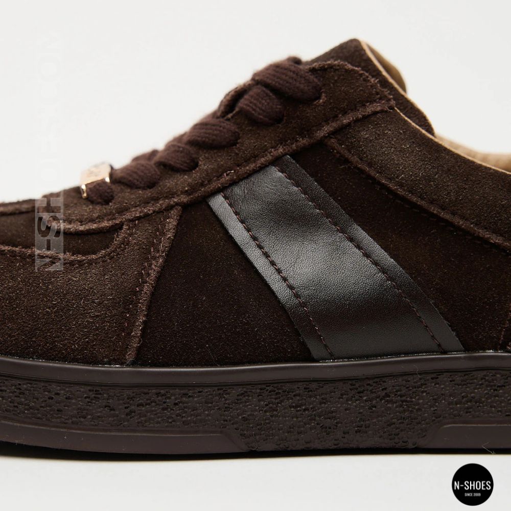 Женские коричневые замшевые кеды Allsy 210785 Lonza 212648 Alfi Brown 9227-30-500 brown 6210 в стиле Maison Margiela