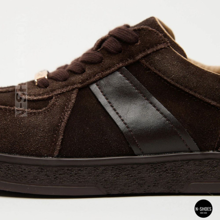 Женские коричневые замшевые кеды Allsy 210785 Lonza 212648 Alfi Brown 9227-30-500 brown 6210 в