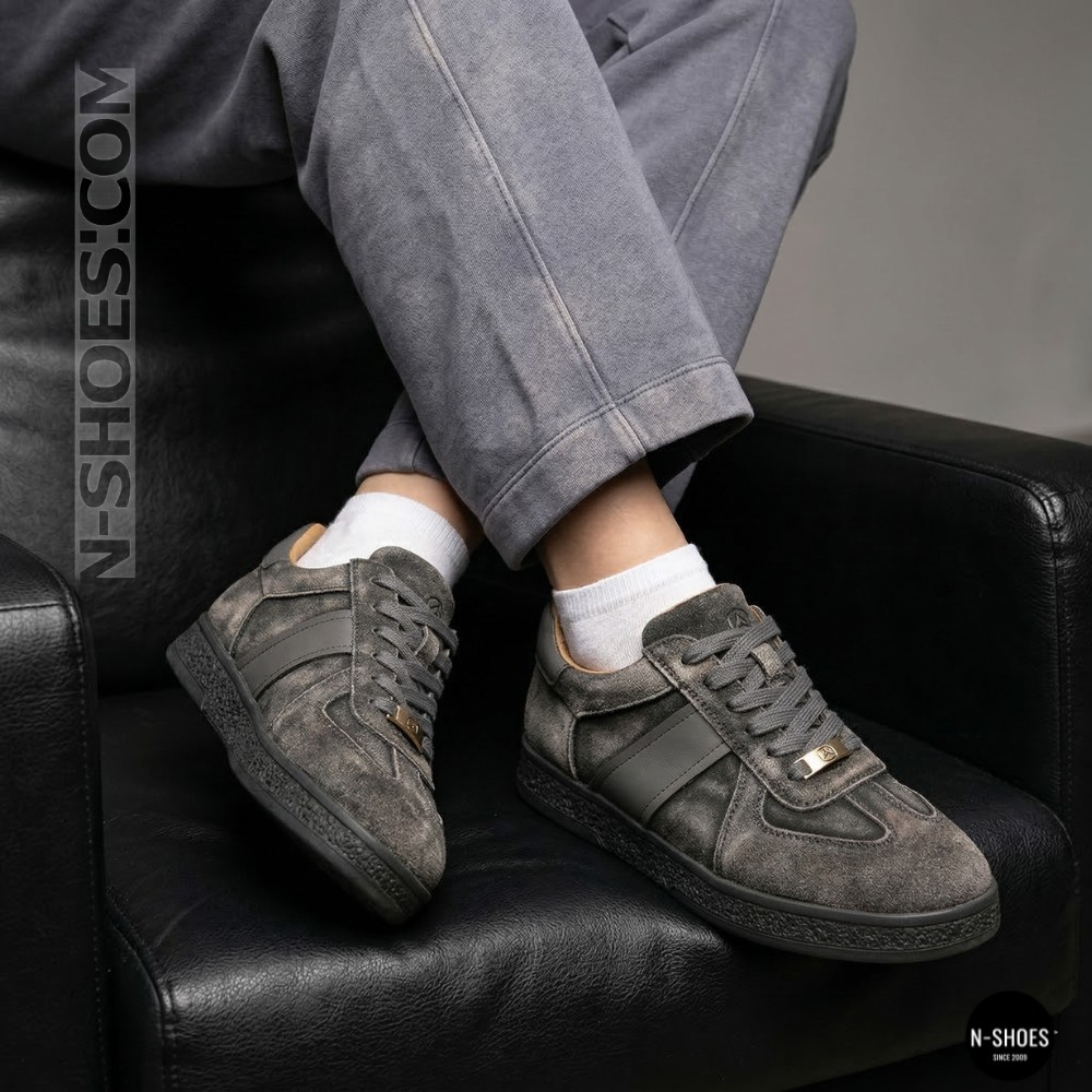 Жіночі сірі замшеві кеди Allsy 210762 9227-30-w014 Lonza Alfi  6211 у стилі Tom Ford Archer