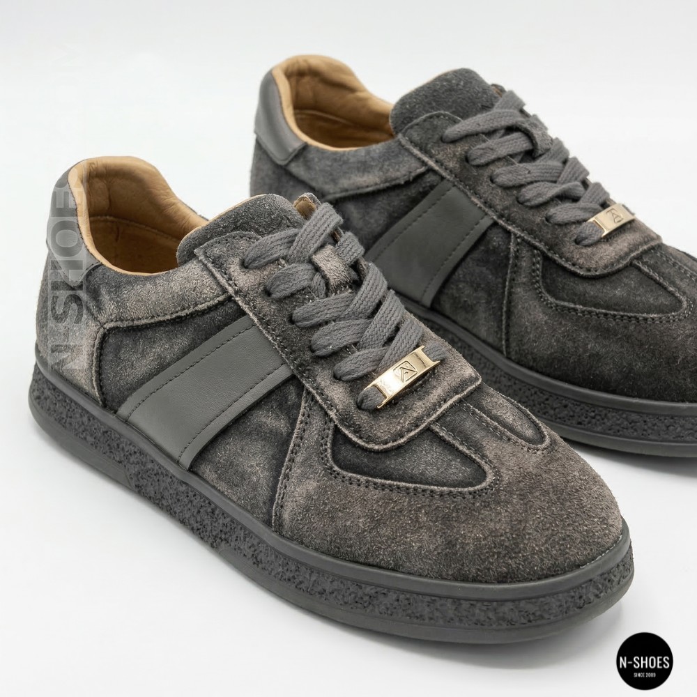 Жіночі сірі замшеві кеди Allsy 210762 9227-30-w014 Lonza Alfi  6211 у стилі Tom Ford Archer