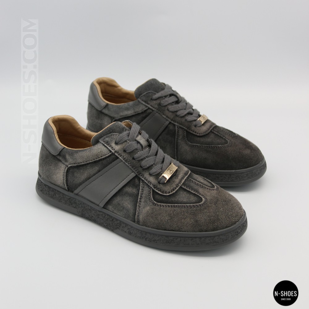 Жіночі сірі замшеві кеди Allsy 210762 9227-30-w014 Lonza Alfi  6211 у стилі Tom Ford Archer