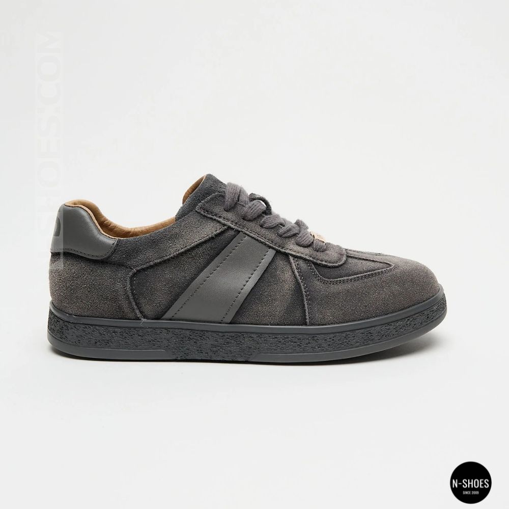 Women's Grey Suede Sneakers Allsy 210762 Lonza 212649 9227-30-w014 6211 Tom Ford Archer Style