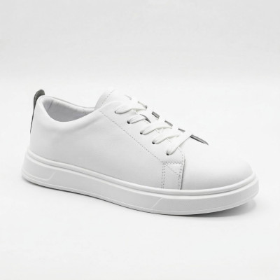 Women's White Leather Sneakers Allsy 6213, FitFlop Rally Style