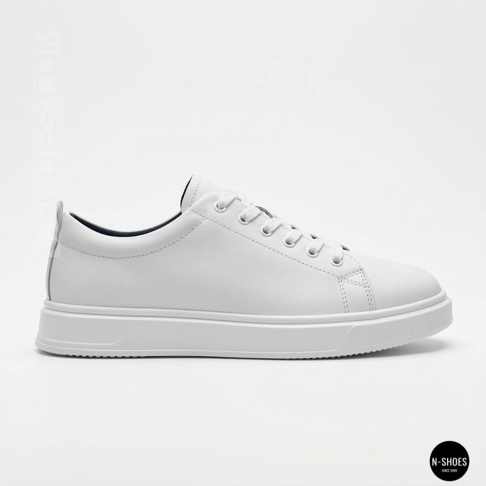 Женские белые кожаные кеды Allsy 210288 Lonza bw1026-2 white 6213 в стиле FitFlop Rally