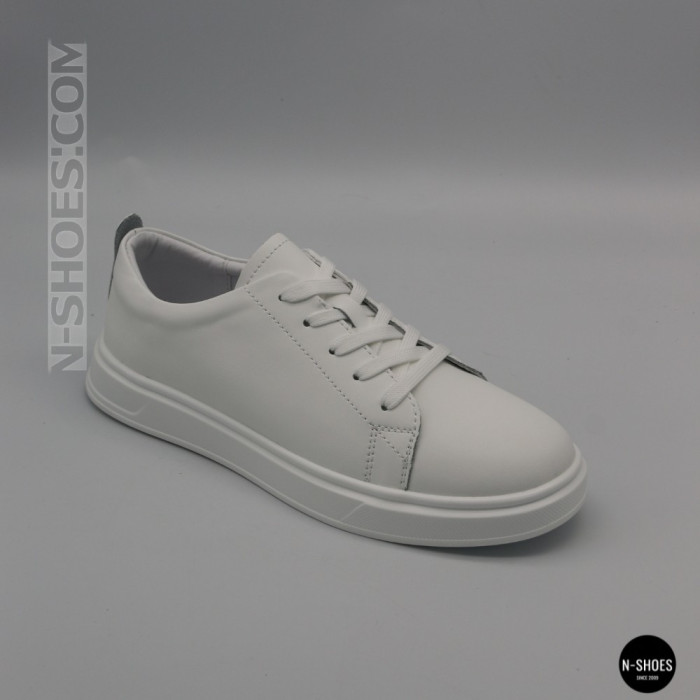 Женские белые кожаные кеды Allsy 210288 208319 Lonza bw1026-2 white 6213 в стиле FitFlop Rally