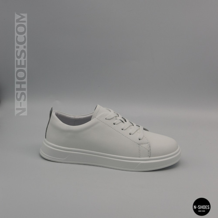 Женские белые кожаные кеды Allsy 210288 208319 Lonza bw1026-2 white 6213 в стиле FitFlop Rally