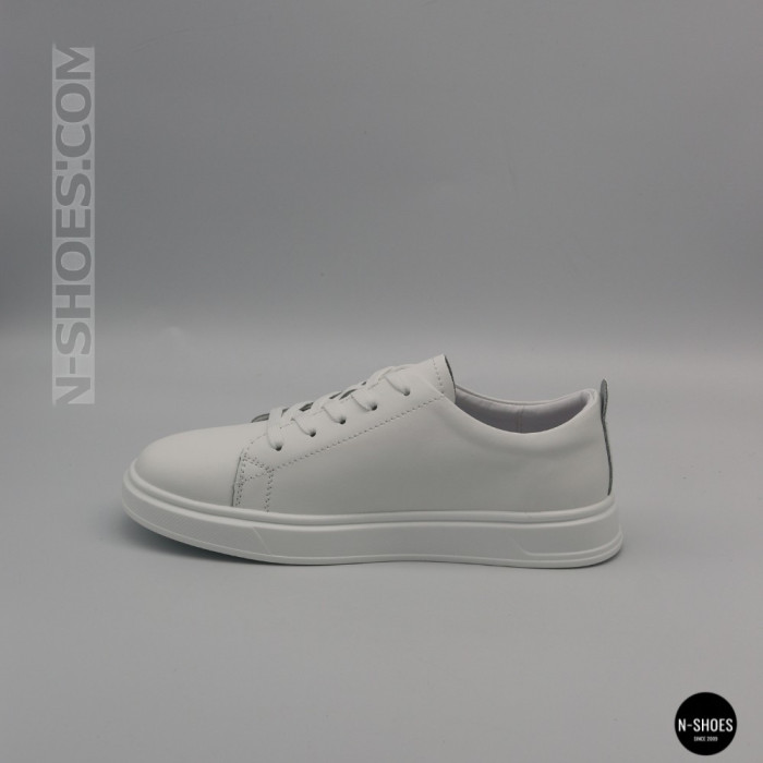 Женские белые кожаные кеды Allsy 210288 208319 Lonza bw1026-2 white 6213 в стиле FitFlop Rally