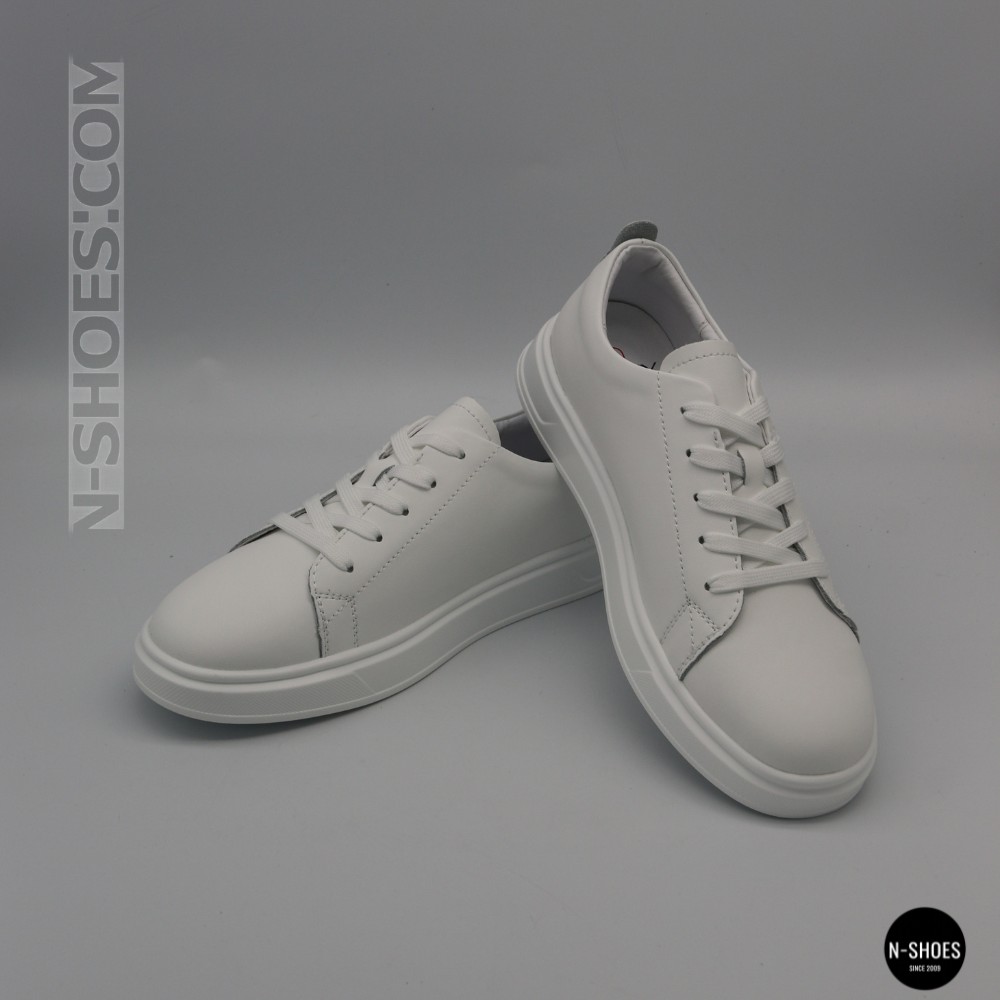 Женские белые кожаные кеды Allsy 210288 Lonza bw1026-2 white 6213 в стиле FitFlop Rally