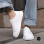 Женские белые кожаные кеды Allsy 210288 208319 Lonza bw1026-2 white 6213 в стиле FitFlop Rally