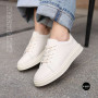 Женские белые кожаные кеды Allsy 210288 208319 Lonza bw1026-2 white 6213 в стиле FitFlop Rally
