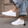 Женские белые кожаные кеды Allsy 210288 208319 Lonza bw1026-2 white 6213 в стиле FitFlop Rally