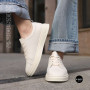 Женские белые кожаные кеды Allsy 210288 208319 Lonza bw1026-2 white 6213 в стиле FitFlop Rally