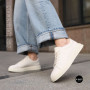 Женские белые кожаные кеды Allsy 210288 208319 Lonza bw1026-2 white 6213 в стиле FitFlop Rally