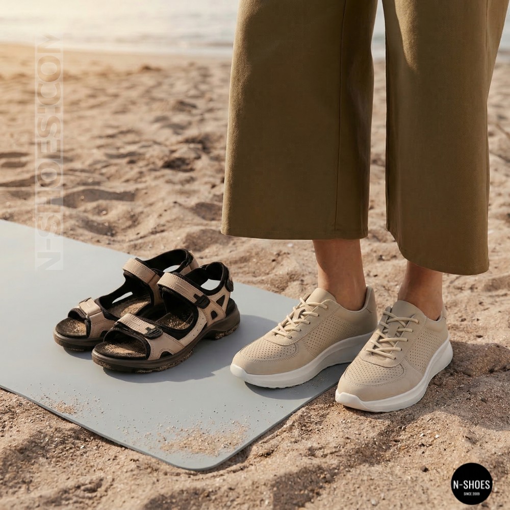 Women's Beige Perforated Sneakers Allsy 207282 Lonza gp2521-2 beige 6214