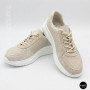 Women's Beige Perforated Sneakers Allsy 207282 Lonza gp2521-2 beige 6214