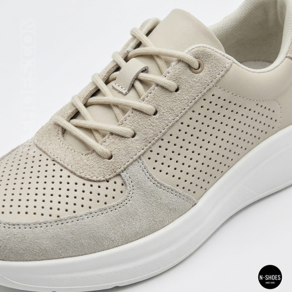 Women's Beige Perforated Sneakers Allsy 207282 Lonza gp2521-2 beige 6214