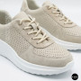 Women's Beige Perforated Sneakers Allsy 207282 Lonza gp2521-2 beige 6214