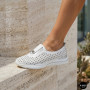 Women's Perforated Moccasins Allsy 210306 Lonza s138-10 white 6215