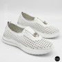 Women's Perforated Moccasins Allsy 210306 Lonza s138-10 white 6215