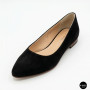 Women's Black Suede Low Block Heel Pumps Lapya Trend 177 266 22 6216