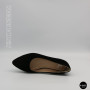 Women's Black Suede Low Block Heel Pumps Lapya Trend 177 266 22 6216