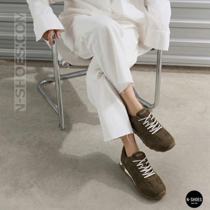 Коричневые кроссовки Allsy 209772 в стиле New Balance x Miu Miu
