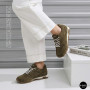 Коричневі замшеві кросівки Allsy 209772 в стилі New Balance x Miu Miu