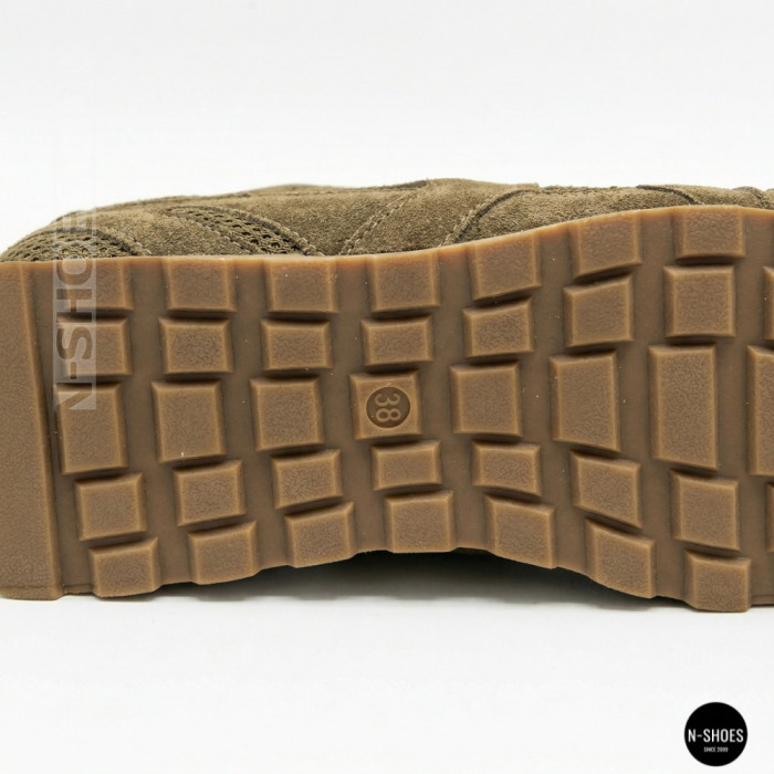 Коричневые кроссовки Allsy 209772 в стиле New Balance x Miu Miu