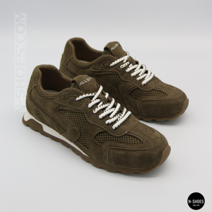 Коричневые кроссовки Allsy 209772 в стиле New Balance x Miu Miu
