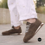 Коричневі замшеві кросівки Allsy 209772 в стилі New Balance x Miu Miu