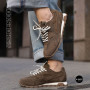 Коричневі замшеві кросівки Allsy 209772 в стилі New Balance x Miu Miu