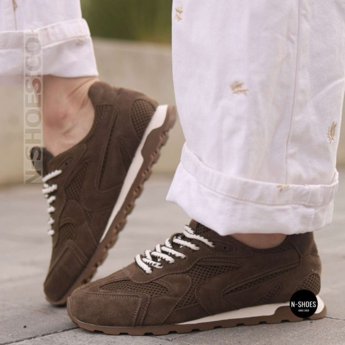Коричневые кроссовки Allsy 209772 в стиле New Balance x Miu Miu