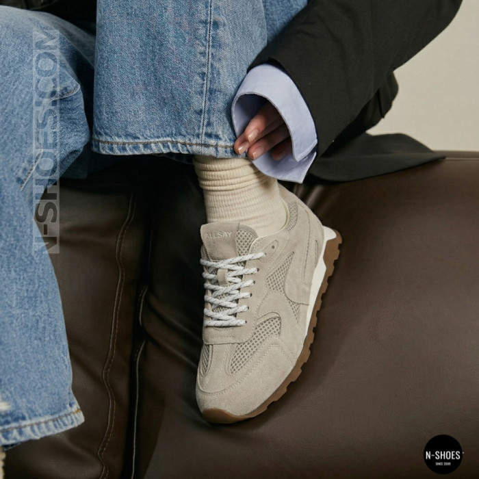 Жіночі сірі замшеві кросівки Allsy 209771 Lonza 212542 grey suede 6223 в стилі New Balance