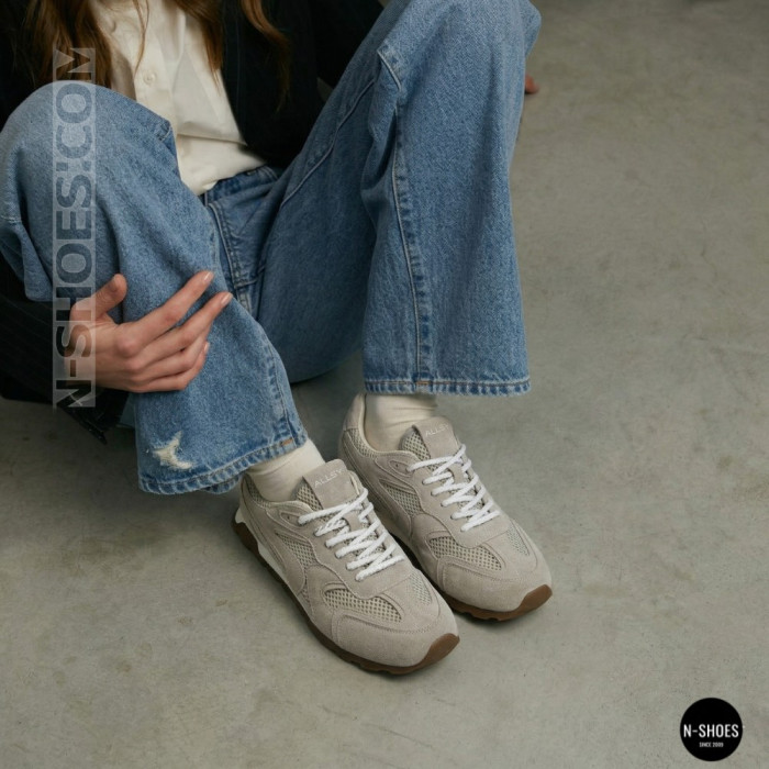 Жіночі сірі замшеві кросівки Allsy 209771 Lonza 212542 grey suede 6223 в стилі New Balance