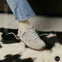Women's Grey Suede Allsy & Lonza Sneakers in New Balance Style