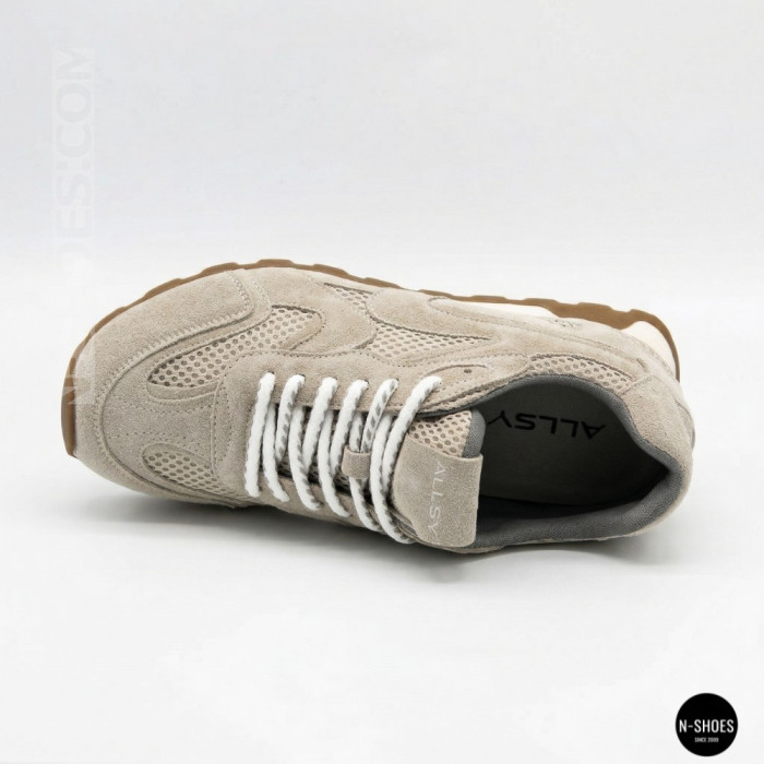 Жіночі сірі замшеві кросівки Allsy 209771 Lonza 212542 grey suede 6223 в стилі New Balance