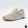Women's Grey Suede Allsy & Lonza Sneakers in New Balance Style
