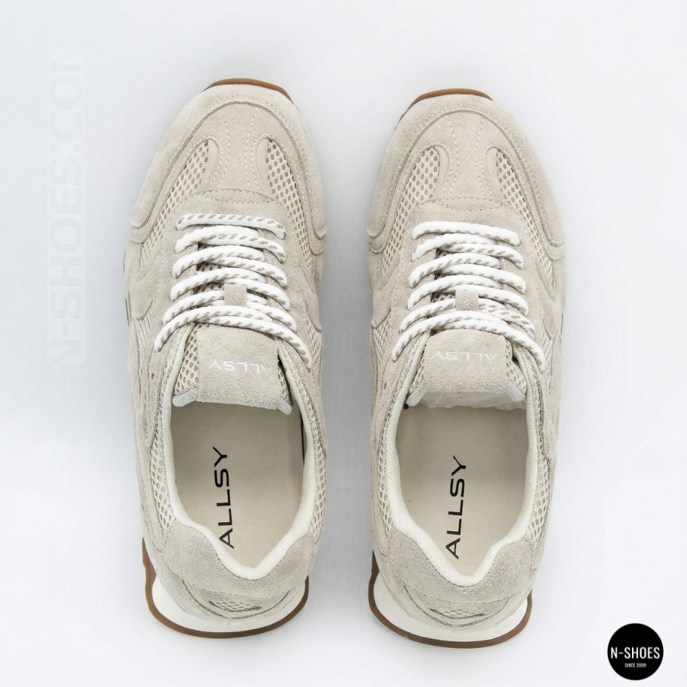Women's Grey Suede Allsy & Lonza Sneakers in New Balance Style