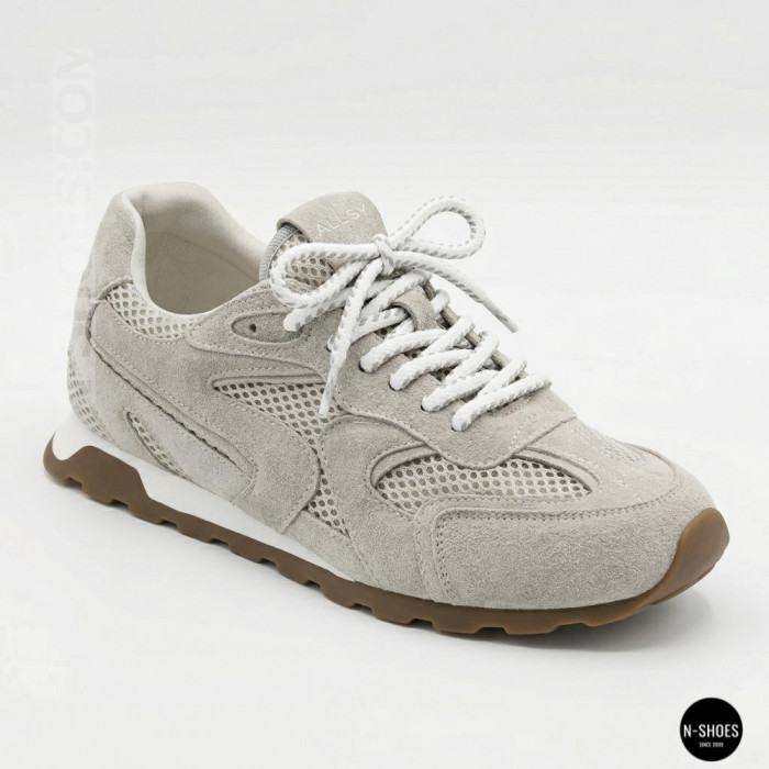 Жіночі сірі замшеві кросівки Allsy 209771 Lonza 212542 grey suede 6223 в стилі New Balance