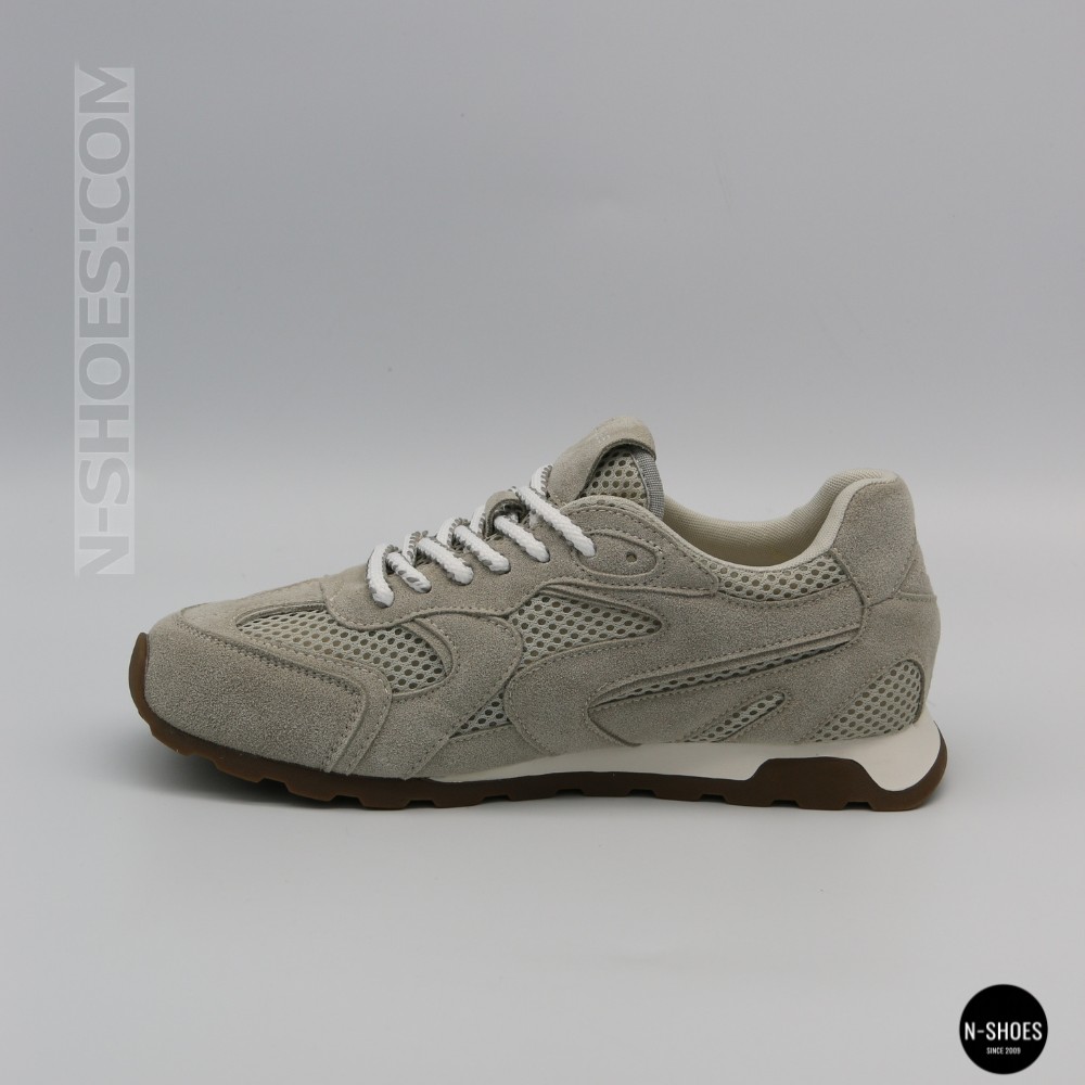 Women's Grey Suede Allsy & Lonza Sneakers in New Balance Style