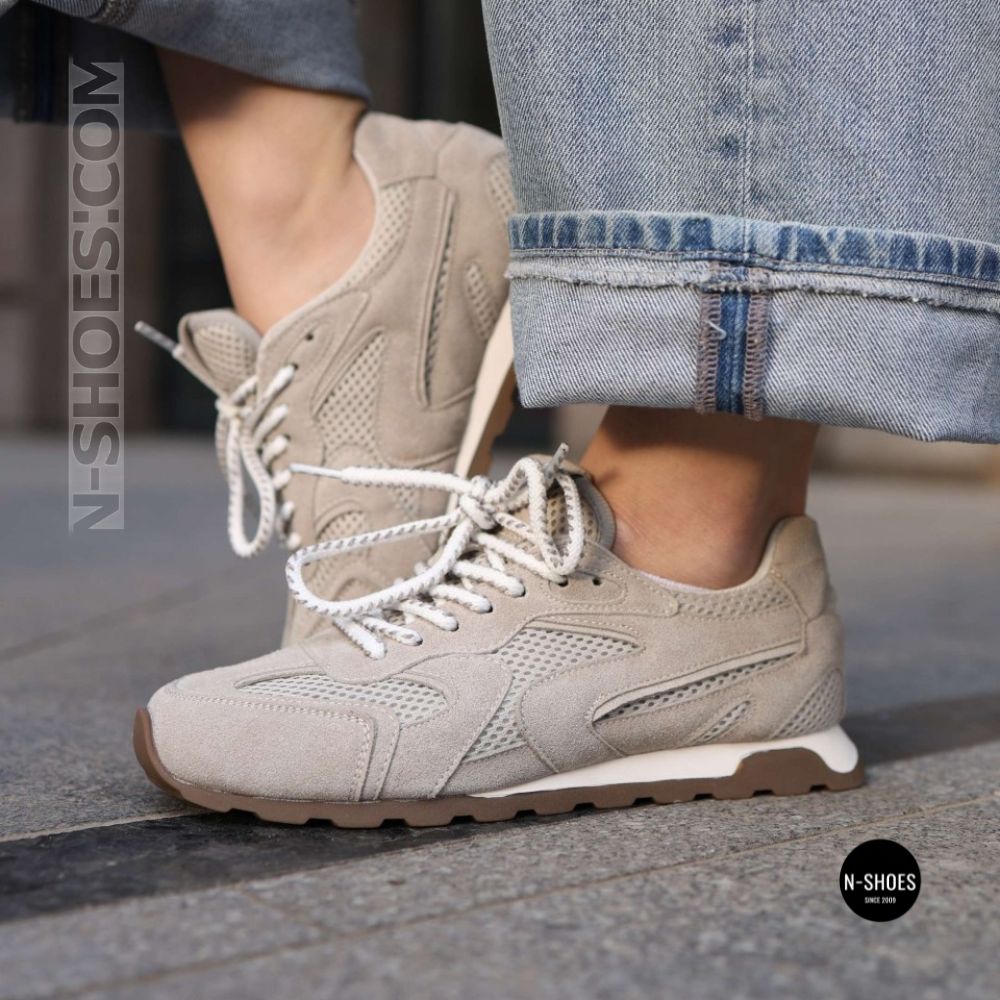 Жіночі сірі замшеві кросівки Allsy 209771 Lonza 212542 grey suede 6223 в стилі New Balance