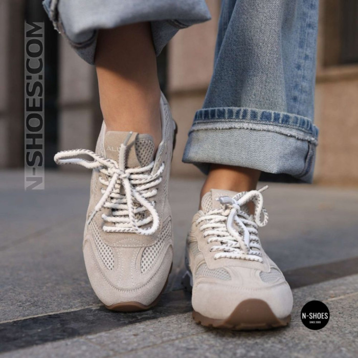 Жіночі сірі замшеві кросівки Allsy 209771 Lonza 212542 grey suede 6223 в стилі New Balance