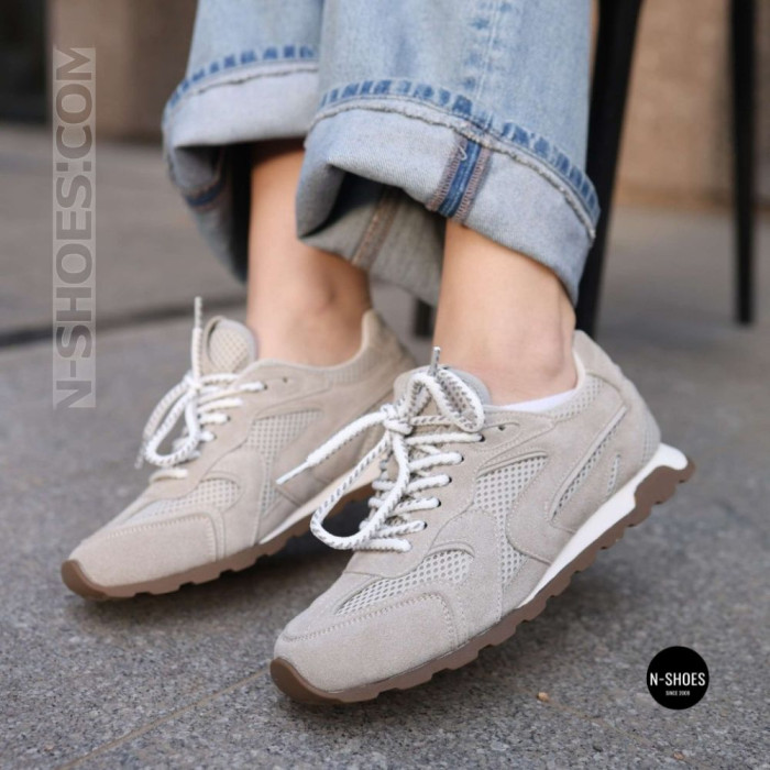 Жіночі сірі замшеві кросівки Allsy 209771 Lonza 212542 grey suede 6223 в стилі New Balance