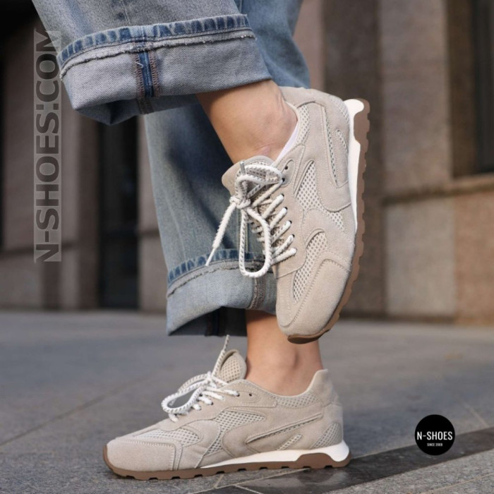 Жіночі сірі замшеві кросівки Allsy 209771 Lonza 212542 grey suede 6223 в стилі New Balance